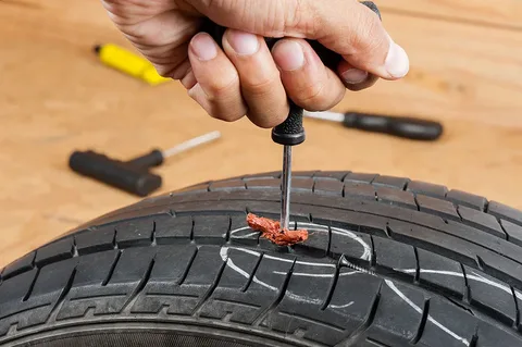 Professional tyre puncture repair in Dubai